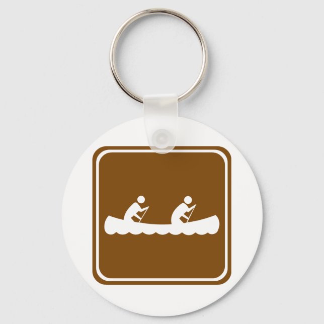 Llavero Rótulo de la autopista de canoa (Anverso)