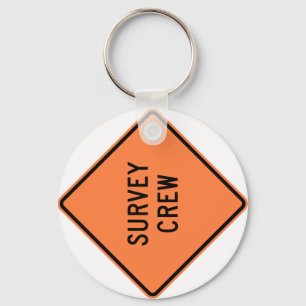 Llavero Rótulo de la carretera del equipo de la encuesta