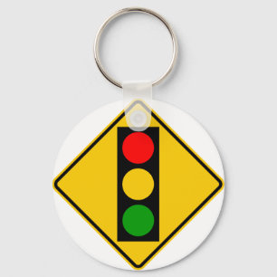 Llavero Rótulo de la carretera del semáforo a continuaci