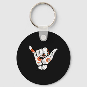 Llavero Rótulo de mano de baloncesto