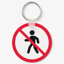 Rótulo de prohibición de acceso a peatones | Keych