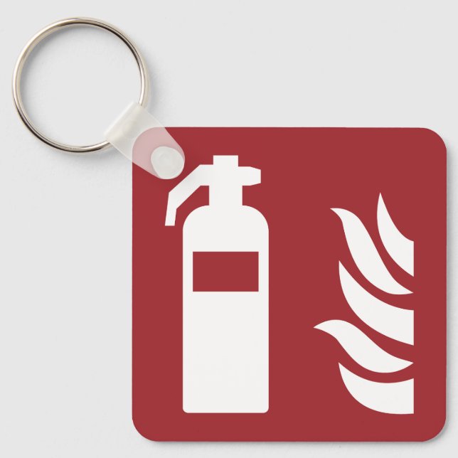 Llavero Rótulo de seguridad de extinguidores de incendios (Anverso)