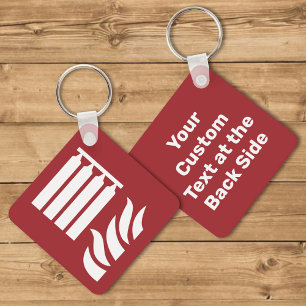 Llavero Rótulo de seguridad de la batería de extinción de 