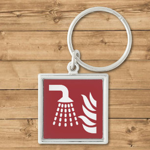 Llavero Rótulo de seguridad del aplicador de niebla de agu