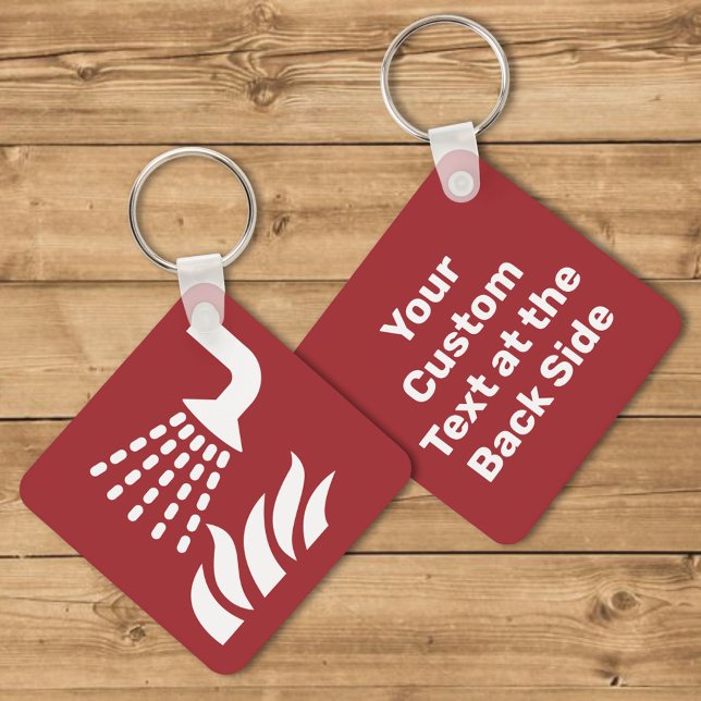 Llavero Rótulo de seguridad del aplicador de niebla de agu (Subido por el creador)