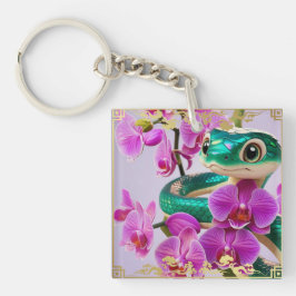 Llavero Rótulo de Snake Zodiac