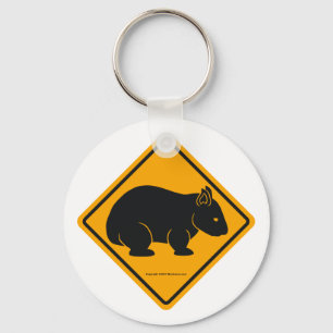 Llavero Rótulo de Wombat (ningún texto)