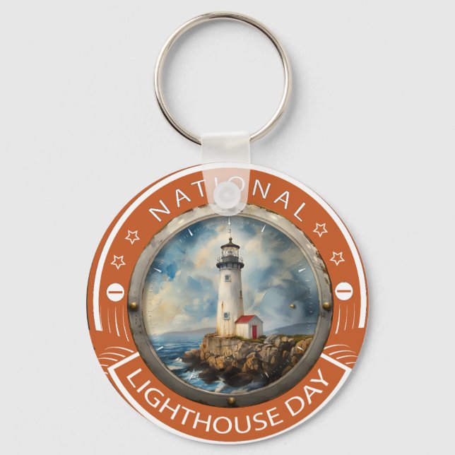 Llavero Rótulo del Día Nacional del Faro (Anverso)