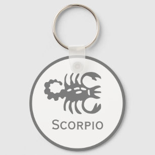 Llavero Rótulo Escorpio del diseño zodiaco
