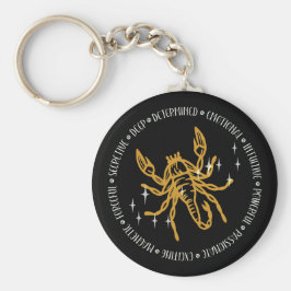 Llavero Rótulo Escorpio Zodiaco: Símbolo, constelación, in