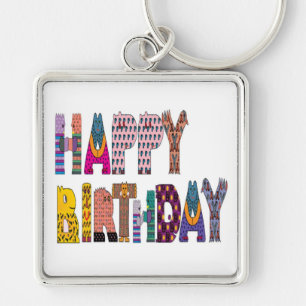 Llavero Rótulo "FELIZ CUMPLEAÑOS"