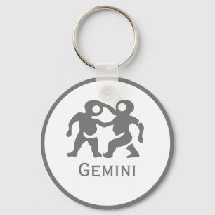 Llavero Rótulo Gemini del diseño zodiaco