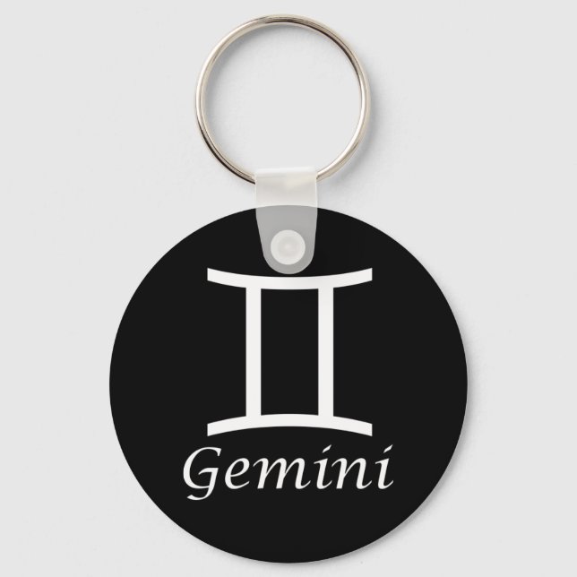 Llavero Rótulo "Gemini" Zodiac (Anverso)