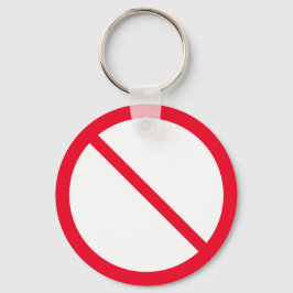 Llavero Rótulo General de Prohibición | Cadena de claves M