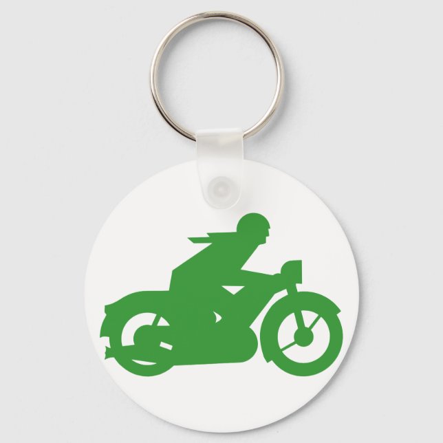 Llavero Rótulo Green Motorbiker (Anverso)