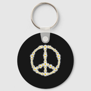 Llavero Rótulo hippie florió logo contra la guerra en paz 