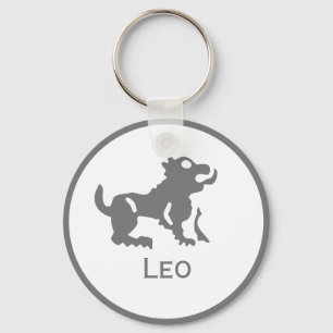 Llavero Rótulo Leo del diseño Zodiaco