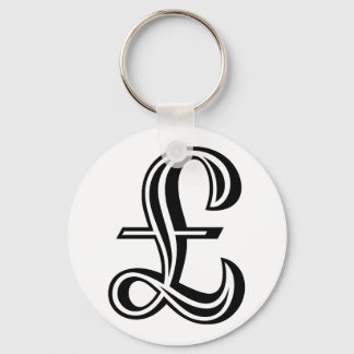 Llavero Rótulo Libra - Negro