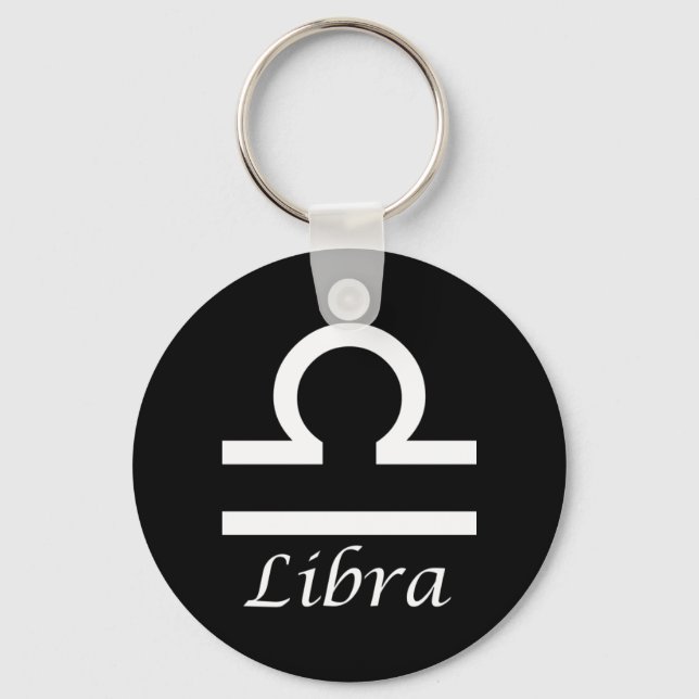 Llavero Rótulo "Libra" Zodiac (Anverso)