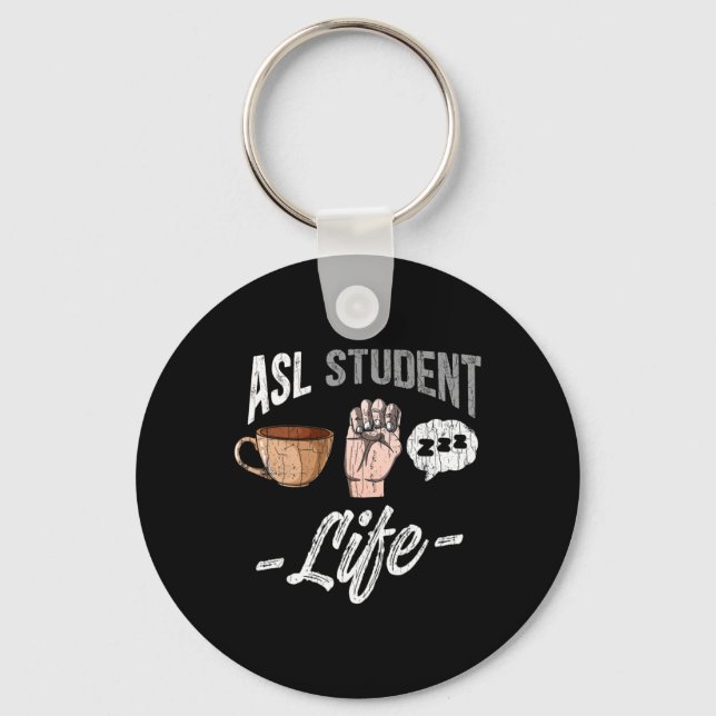 Llavero Rótulo Lingüística Atentado Conciencia Sorda Estud (Anverso)