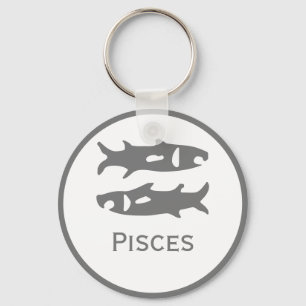 Llavero Rótulo Pisces del diseño Zodiac