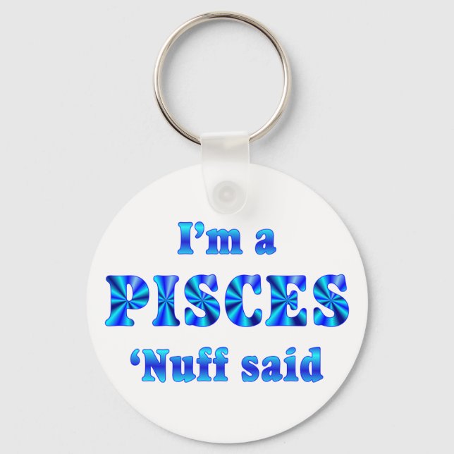 Llavero Rótulo Pisces Zodiac (Anverso)