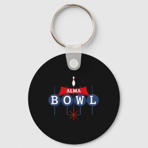 Llavero Rótulo retro Alma Bowl - Bowlin estilo vintage de
