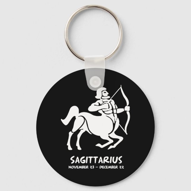 Llavero Rótulo Sagittarius Zodiac (Anverso)