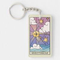 Rótulo Sagittarius Zodiac Resumen Art Vintage