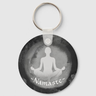 Llavero Rótulo Sukhasana Pose Zen, instructor de mediación