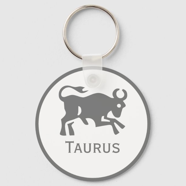 Llavero Rótulo Taurus del diseño Zodiac (Anverso)