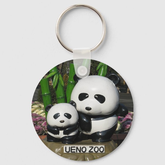 Llavero Rótulo Ueno Zoo Panda (Anverso)