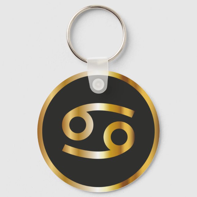 Llavero Rótulo Zodiac contra el cáncer, Keychain Black & G (Anverso)
