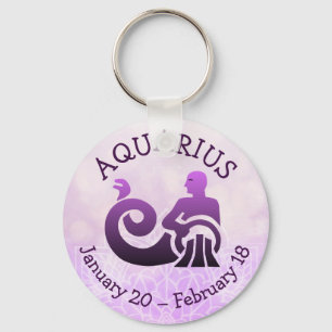 Llavero Rótulo Zodiaco Aquarius Astrología del Horóscopo P