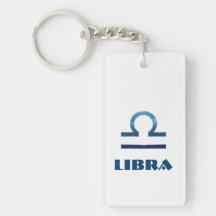 Rótulos azules del zodiaco del libra en blanco