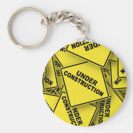 Llavero Rótulos de construcción en curso
