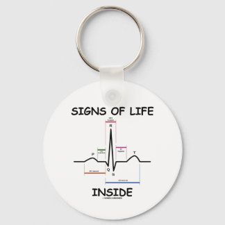 Llavero Rótulos De Vida Interior (latido del ECG/EKG)