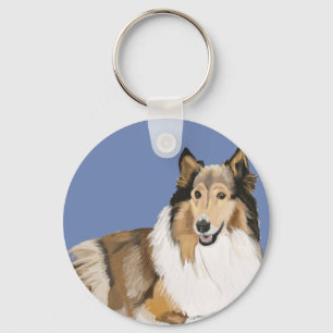 Llavero Rough Collie
