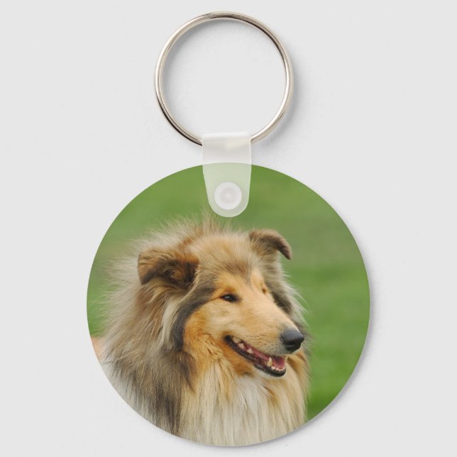 Llavero Rough Collie (Anverso)