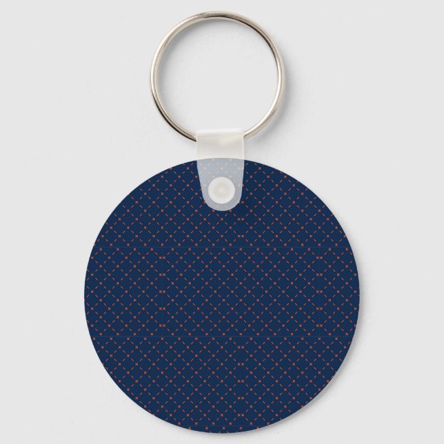 Llavero Round keychain with a dark blue background (Anverso)