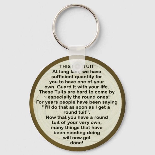 Llavero Round Tuit ~ keychain (Anverso)