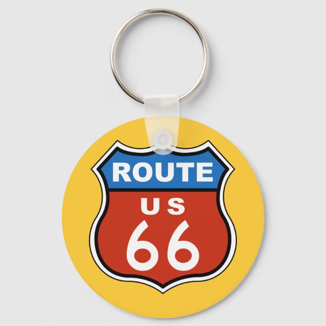 Llavero Route US 66 Sign (Anverso)