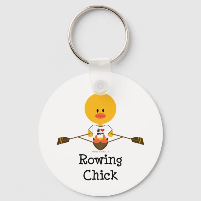 Llavero Rowing Chick Keychain (Anverso)