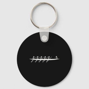 Llavero Rowing Skeleton Row Boats Paddle Coxswain Hallowee