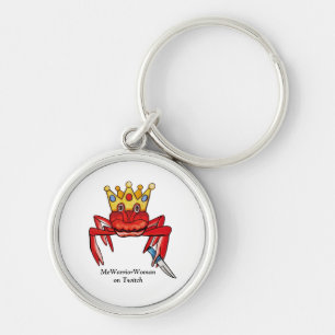 Llavero Royalty del cangrejo con cuchillo, MeWarriorWoman