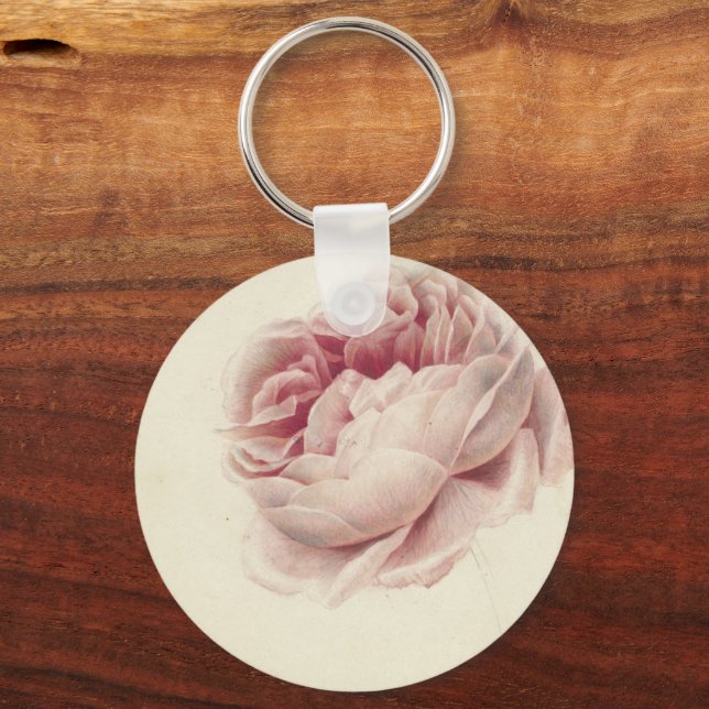 Llavero Roze Roos (1792) - Arte botánico de época (Anverso)