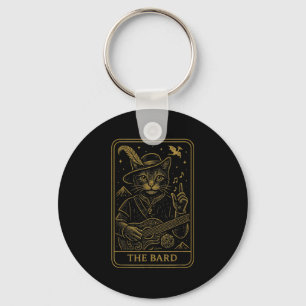 Llavero Rpg Gamer El Bard D20 Dice Nerdy Geek Gato Hombres