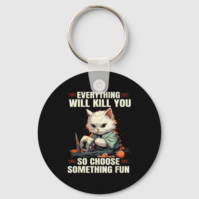 Llavero Rpg Gaming Role Playing D20 Tabletop Games Funny R (Anverso)