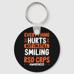 Llavero Rsd Crps Guerrero Naranja Ribbon Aún Sonriente Crp