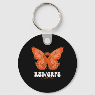 Llavero Rsd Crps Mes De Concienciación Naranja Ribbon Mari